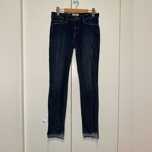 FRAME Le Skinny De Jeanne Raw-Hem Jeans